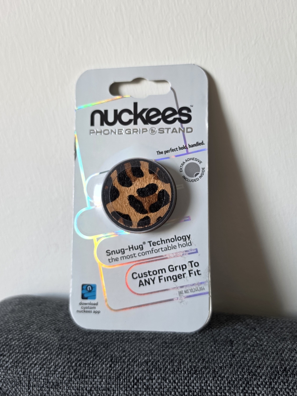 Nuckees Leopard Print Phone Grip & Stand